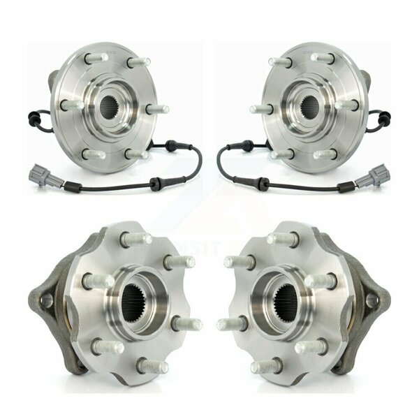 Kugel Front Rear Wheel Bearing Hub Assembly Kit For 08 Nissan Armada AWD 4WD With Internal ABS K70-101297